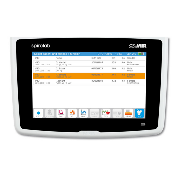 Spirometro Mir New Spirolab Touchscreen