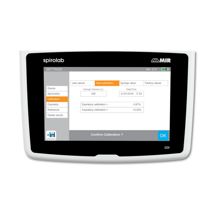 Spirometro Mir New Spirolab Touchscreen