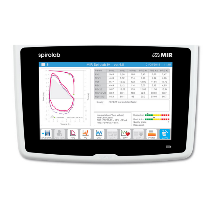 Spirometro Mir New Spirolab Touchscreen